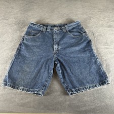 Vintage Wrangler Y2K Jean Shorts Mens 36 Denim Carpenter Jorts Dark Wash Blue