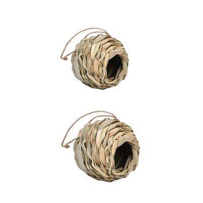 Handgewebtes Vogelnest in Kugelform, -Nest für Büro, Außen- und