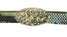 Vtg Gold Mesh Stretch Belt