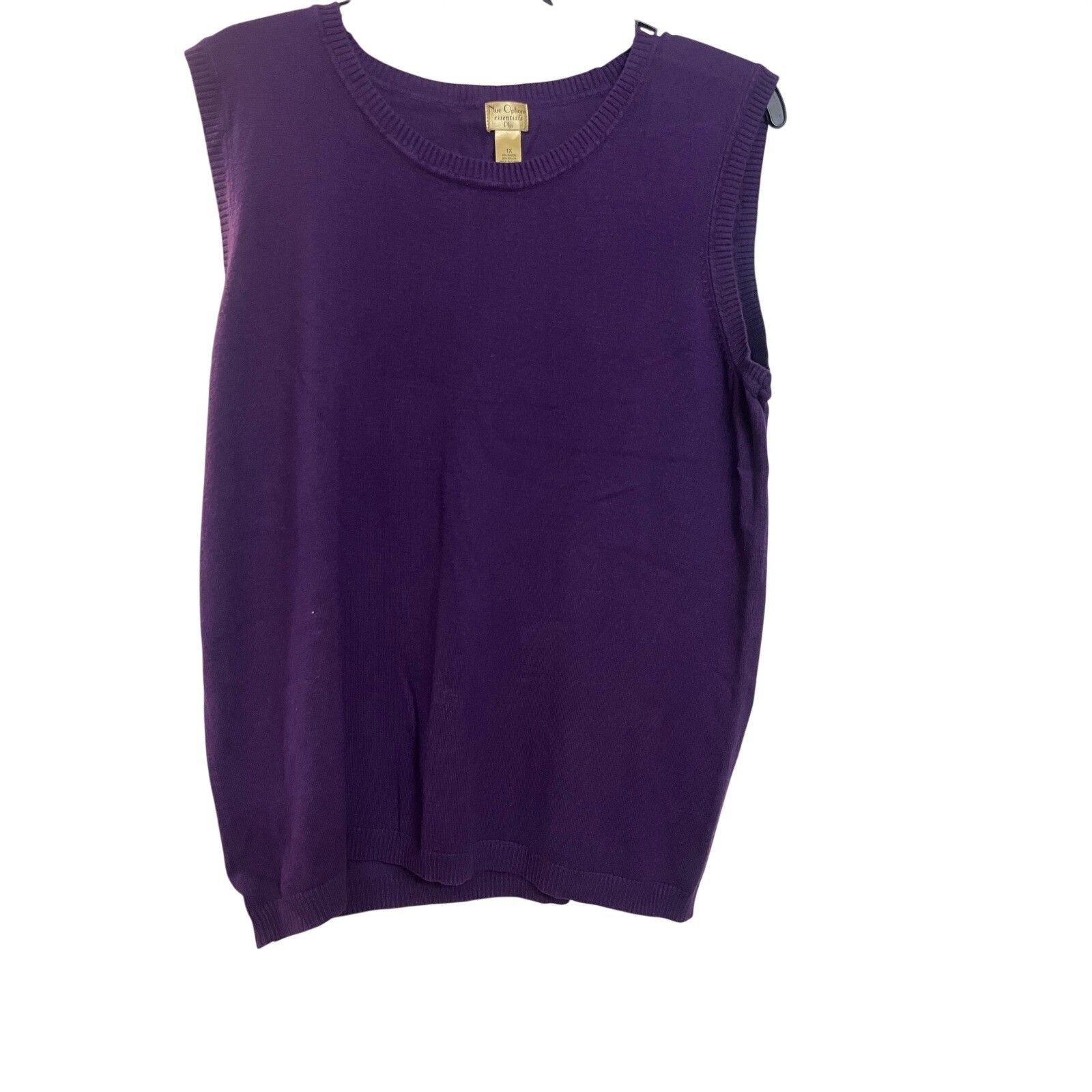 Nue Options Essentials Plus Women's Purple Knit S… - image 1