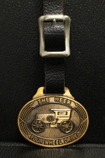 Vintage The Heer Engine Company Ohio Four Wheel Drive Tractor Pocket Watch Fob