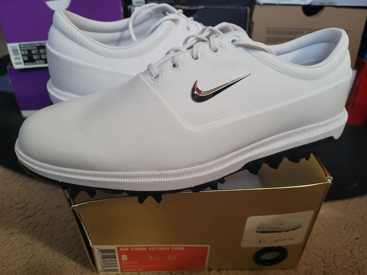 Nike Air Zoom Victory Tour \'Platinum Tint\' AQ1479-100 Leather Golf Cleats Nike Air Zoom Victory Tour Golf Shoe AQ1479 | Discount Golf  main image 3