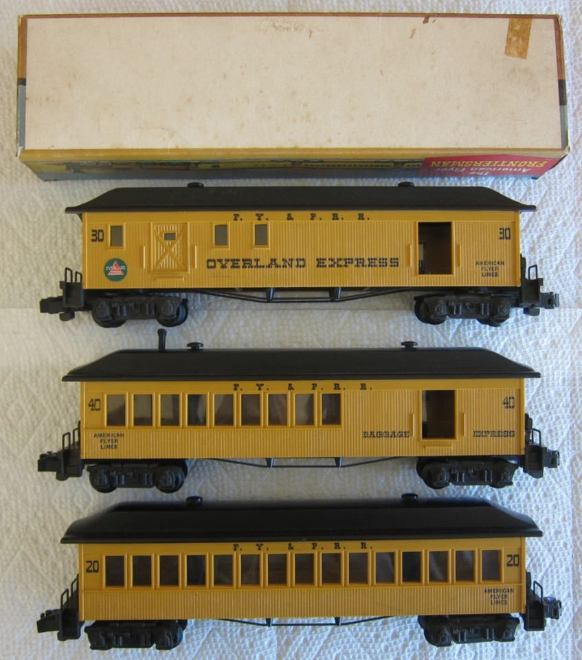 AMERICAN FLYER S 24720,24730,24740 FRONTIERSMAN PASS CARS-VERY NICE! $15 SHIP! - Image 2 of 4