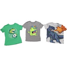Boys Dinosaur Monster Graphic T-Shirt Bundle Cat Jack Shein Size 8 9 10 Mixed