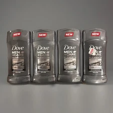 4X Dove Men + Care Elements Antiperspirant Deodorant Charcoal 48h 2.7 oz Ea.