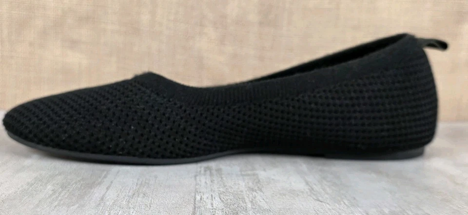 Женские классические балетки Eileen Fisher Naomi черные эластичные вязаные размер 8,5 б/у в отличном состоянии - Изображение 2 из 4