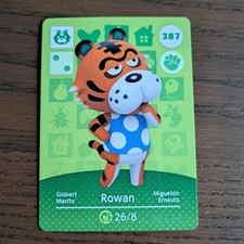 Nintendo Animal Crossing Rowan amiibo Card...