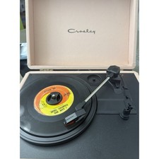 Crosley Cruiser Deluxe Pink Bluetooth Record Player 3-Speed Built-in Speakers