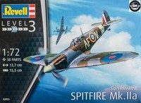 Revell Supermarine Spitfire Mk.Iia 1:72 Aircraft Bausatz Model Kit Art 03953