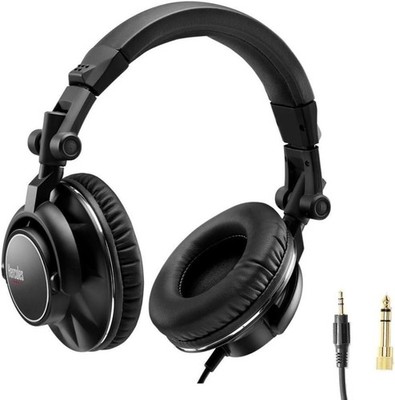 Hercules Hdp Dj60 Foldable DJ Over Ear Headphone w/ Bluetooth for Adult - Black