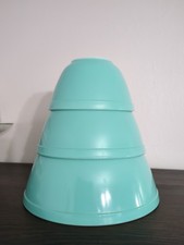 Vintage Pyrex Mixing/Nesting Bowl Set ~ Solid Robin Egg/Turquoise #401 402 403 