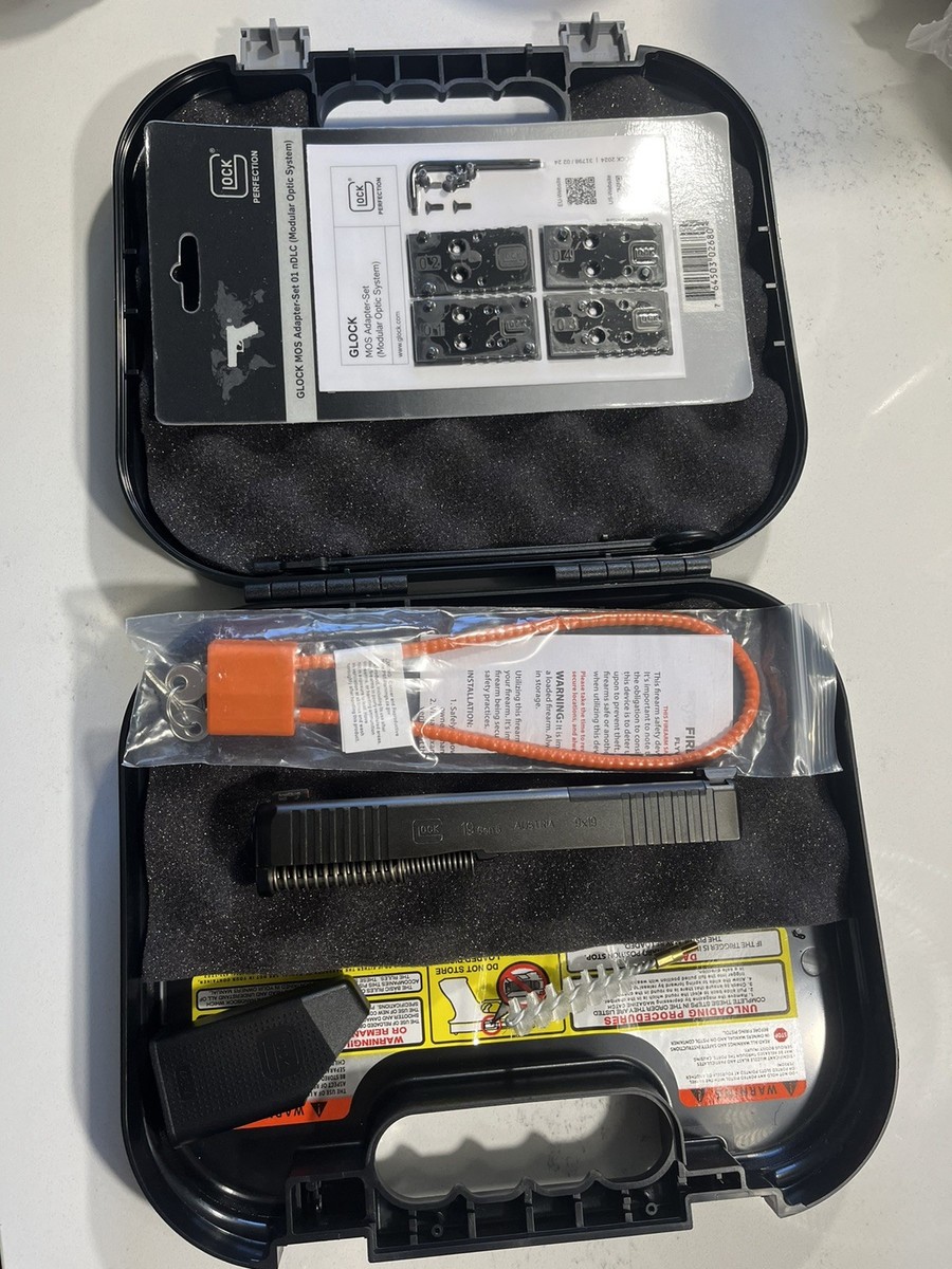 Glock 19 Gen5 MOS Complete OEM Slide w/ Case Accessories & MOS