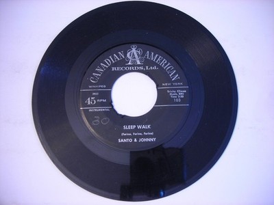 Santo & Johnny Sleep Walk / All Night Diner 1959 45rpm VG+