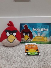 Angry Birds Sample 4" Mini Red Bird Pillow 2011 Commonwealth