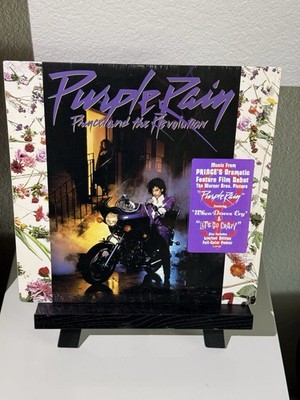 Prince Purple Rain 1984 LP Hype Sticker in Shrink Poster Included VG+