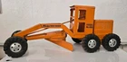 VTG State HiWay Dept 600Tonka Toys Road Grader pressed steel toy vehicle Orange