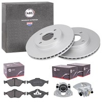 Abs Bremsscheiben + BelÄGe + SÄTtel Vorne Passend FüR Mazda 2 Dy Bj. 2003-2007