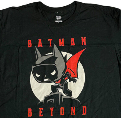 Funko Pop Batman Beyond Graphic Tee t Shirt Mens XL Black Cotton Short Sleeve