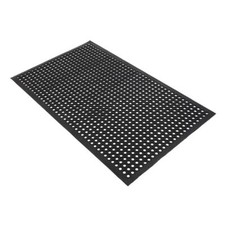 Home Non-slip Rubber Door Holes Drainage Restaurant Kitchen Bar Floor Mat