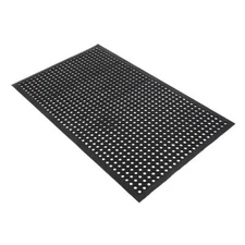 Home Non-slip Rubber Door Holes Drainage Restaurant Kitchen Bar Floor Mat