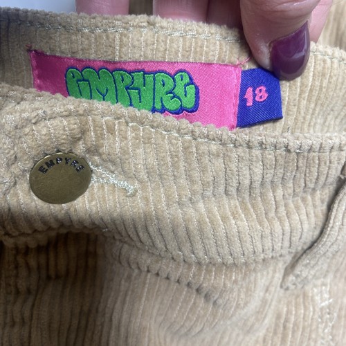 Empyre Tori Tan Corduroy Highrise Wide leg Jeans Womens Sz 18 Skater Zumiez NWT - Picture 7 of 12
