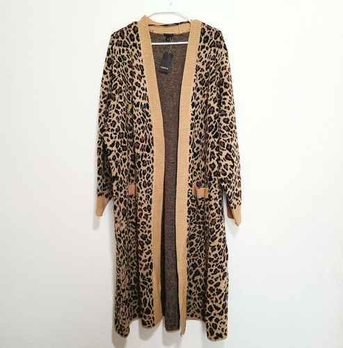 Torrid Leopard Print Longline Duster 