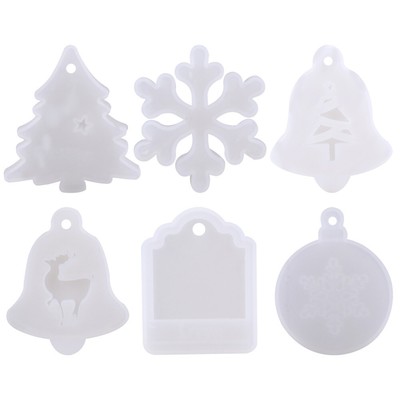 6pcs Gum Weihnachten Süßigkeiten Schmuck Anhänger Weihnachten Harz