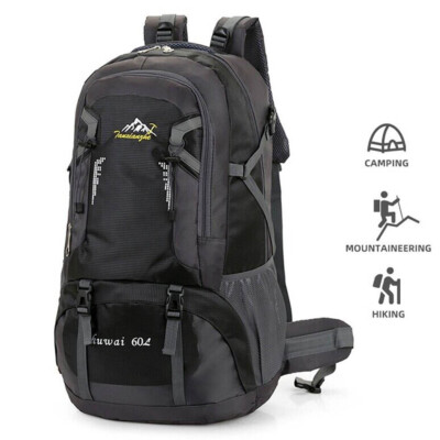60L Herren Damen Rucksack Groß Wasserdicht Wanderrucksack Trekking Reiserucksack
