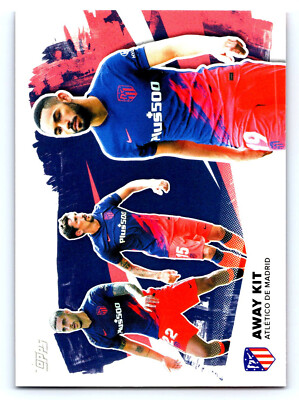 2021-22 TOPPS Atlético Madrid Official Team Set 48 Away Kit