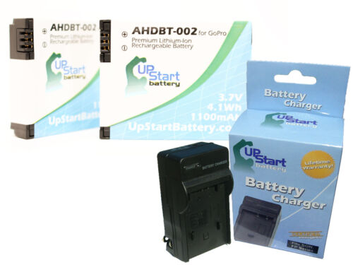 2x GoPro HD HERO2 Battery + Charger Replacement, New, Lifetime Warranty - Picture 1 of 1