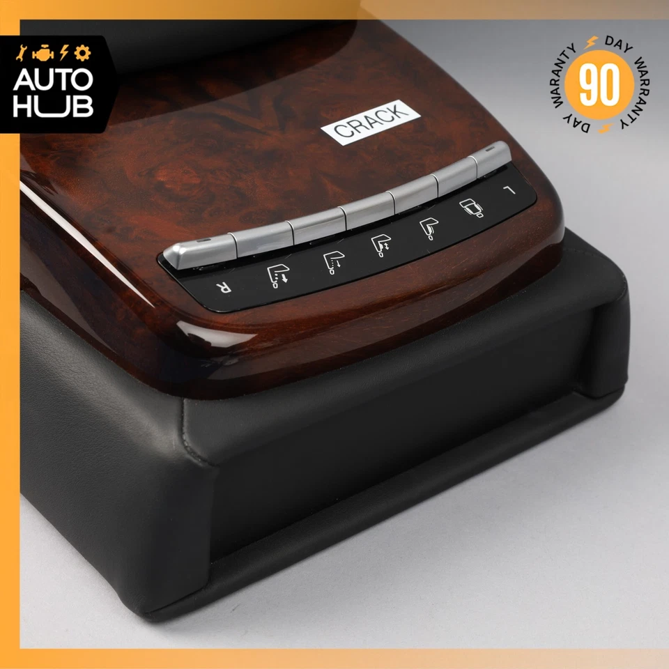 07-09 Mercedes W221 S65 AMG S600 consola central trasera reposabrazos reposabrazos negro OEM Foto 4 de 4