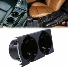 Black Front Center Console Drink Cup Holder 51168217953 For BMW E46 1998-2006