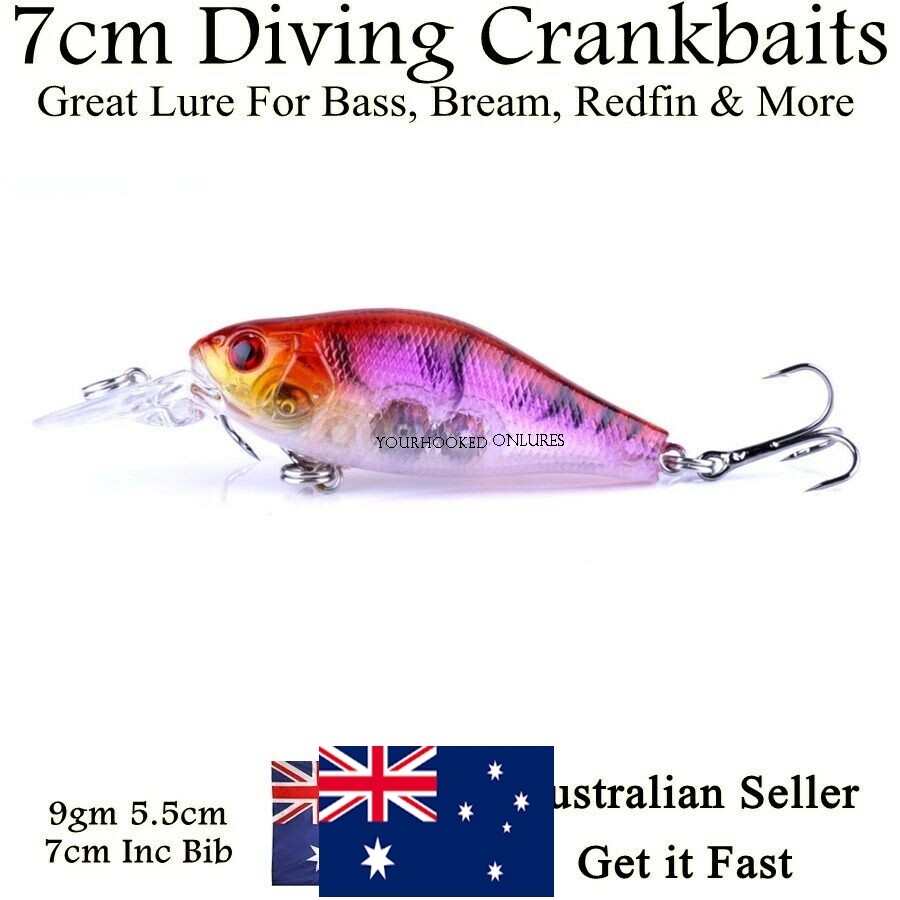 Freshwater Fishing Lures Yellowbelly Redfin Murray Cod Bass Bream