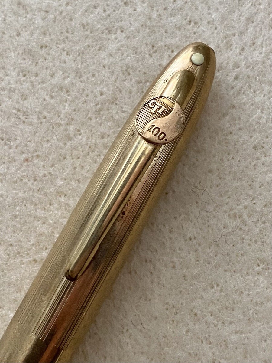 Vintage SHEAFFER FOUNTAIN PEN - Gold Plated / 14K Nib / Cit 100+