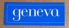 Geneva - Further RARE promo sticker set '97