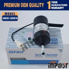 Stop Solenoid 12v 16851-60014 For Kubota G1900 G1900S GF1800 GF1800E D722 Engine