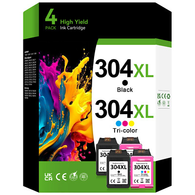 TINTE PATRONEN 304 XL für HP DESKJET 2620 2630 3720 3730 Envy 5010 5030 5000 SET