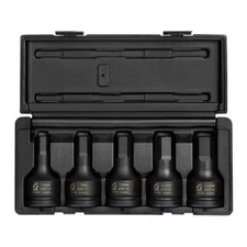 Sunex Tools 4507 3/4" Drive 5 Piece Metric Hex Impact Set