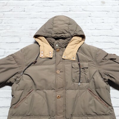 Vintage Polo Ralph Lauren Quilted Puffer Parka Down Jacket Brown