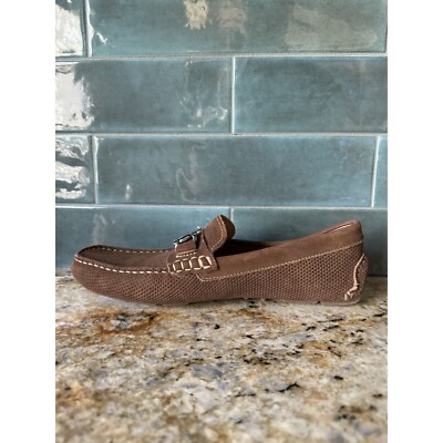 1901 Mens Brown Suede Driving Loafers Size 7.5M Comfort  display picture 3