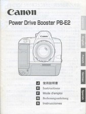 Canon Power Drive Booster PB-E2 Instruction Manual
