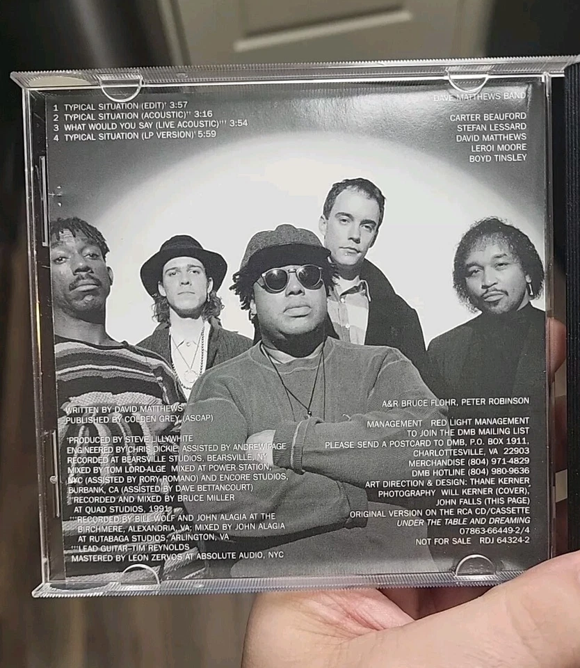 Dave Matthews Band Типичная Ситуация Редкая 4 Трека Промо Сингл Ограниченный Выпуск - Изображение 3 из 4