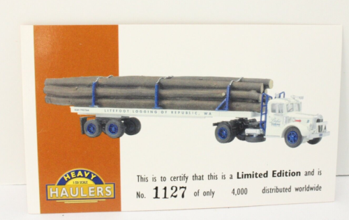 Corgi Heavy Haulers Mack LJ Logger Litefoot Logging Of Republic WA 1:50 Scale - Picture 8 of 10