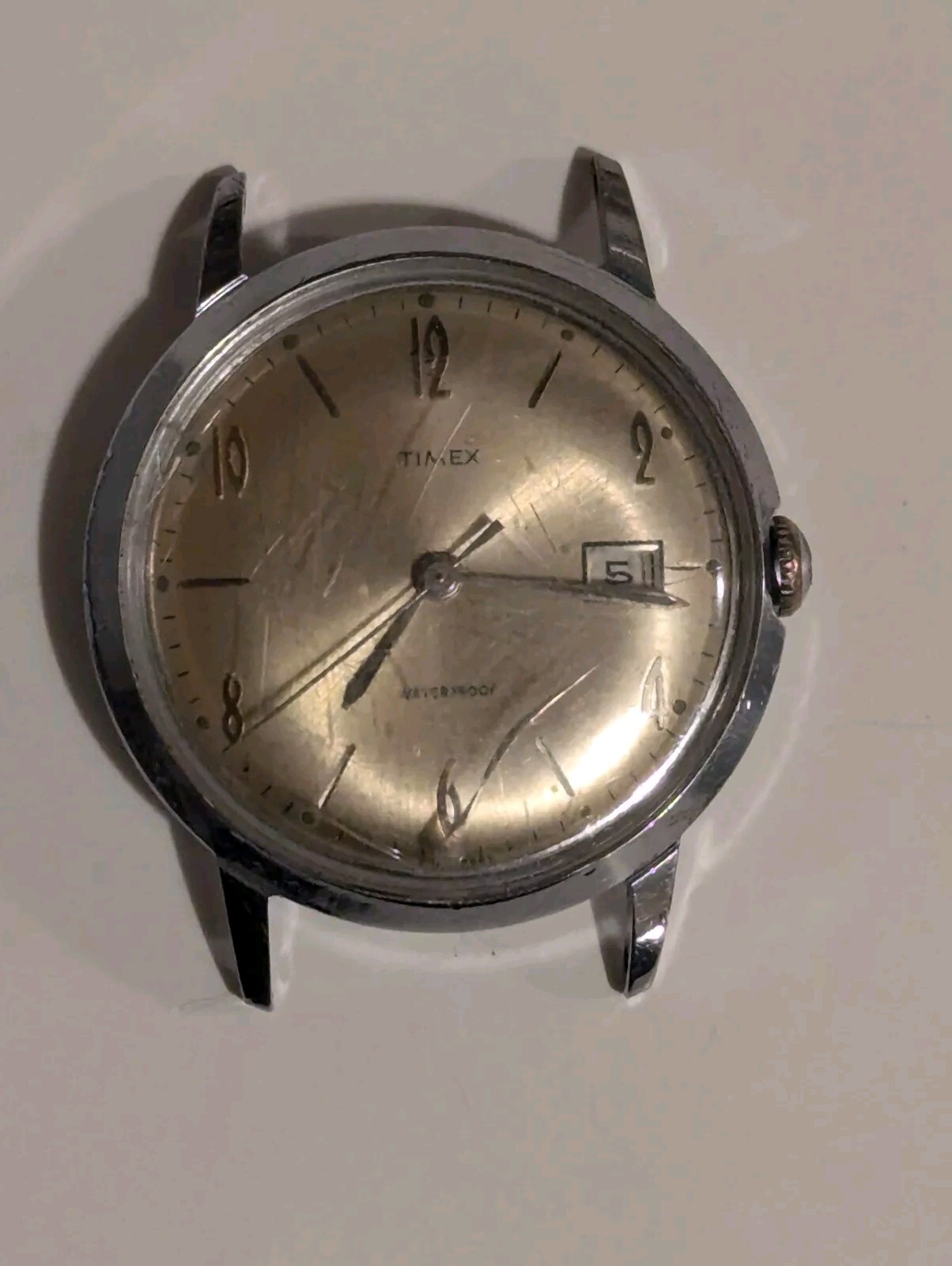 TIMEX Marlin Men's Vintage Watch Mechanical Manual Wind 35mm, For Parts Only