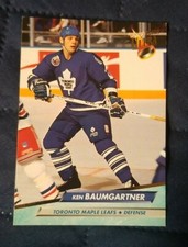 1992-93 Ultra Toronto Maple Leafs Hockey Card #416 Ken Baumgartner