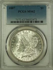 1887 VAM-11 Morgan Silver Dollar $1 PCGS MS-62 (Better Coin) (19E)