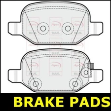 Brake Pads Rear FOR FIAT 500 95bhp 1.4 12->ON Petrol Blue