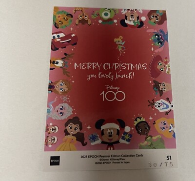 Disney 100th EPOCH 2023 Premier Card Collection Serialized Mr Snow