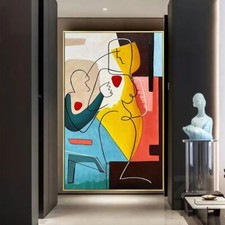 Handmade Abstract Colorful Texture Wall Art Hand Painted On Canvas Oil Paintings