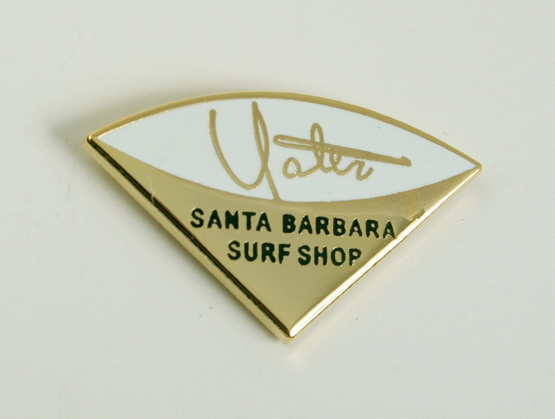 1 FREE Classic Surf Logo Yater Surfboards enamel pins, vintage surfing